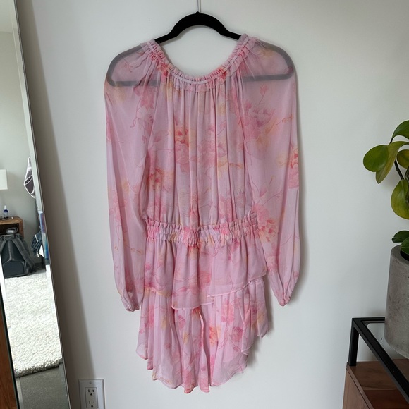LOVESHACKFANCY Popover Tiered Floral Mini Dress - Picture 6 of 6
